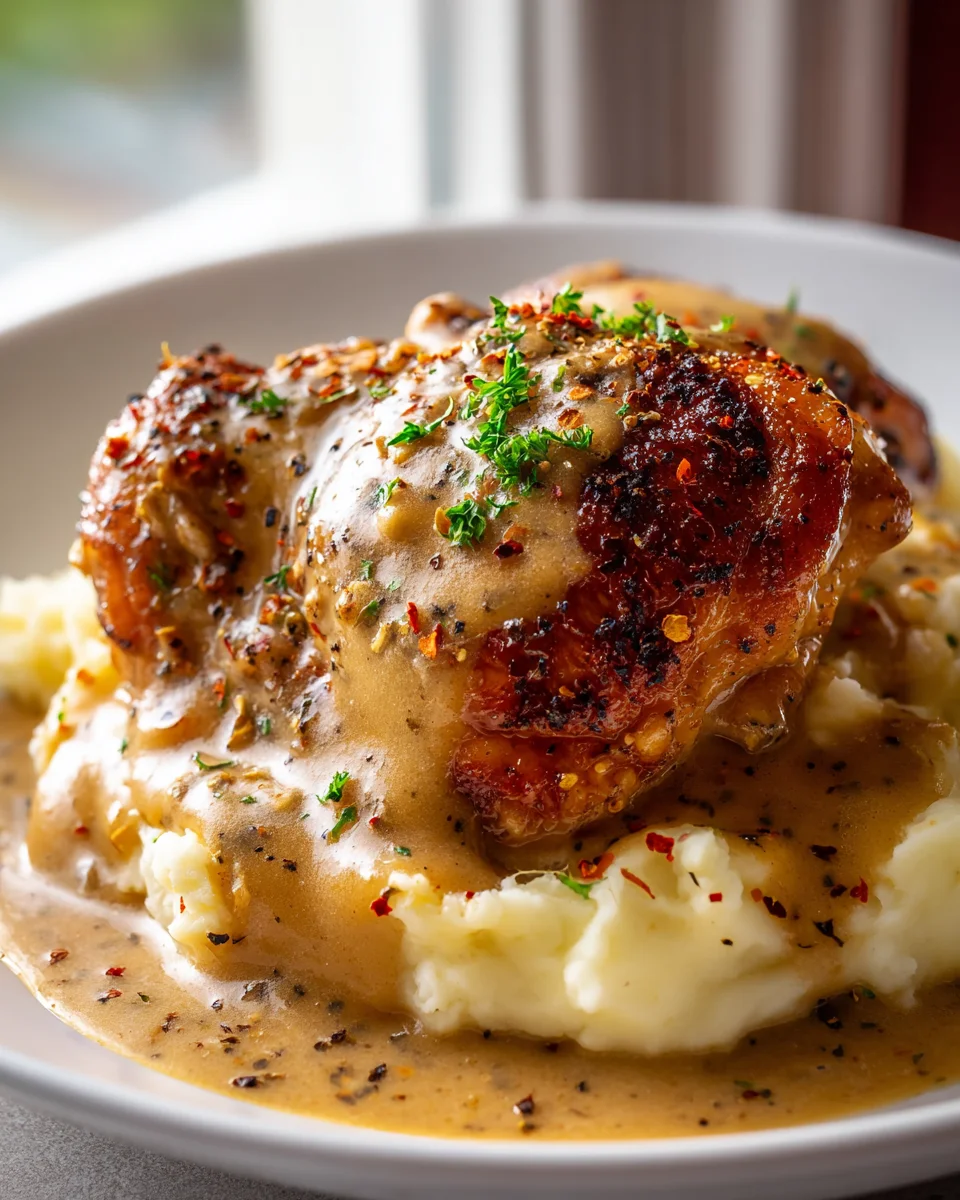 Smothered Chicken Thighs with Gravy: Easy Comfort Food
