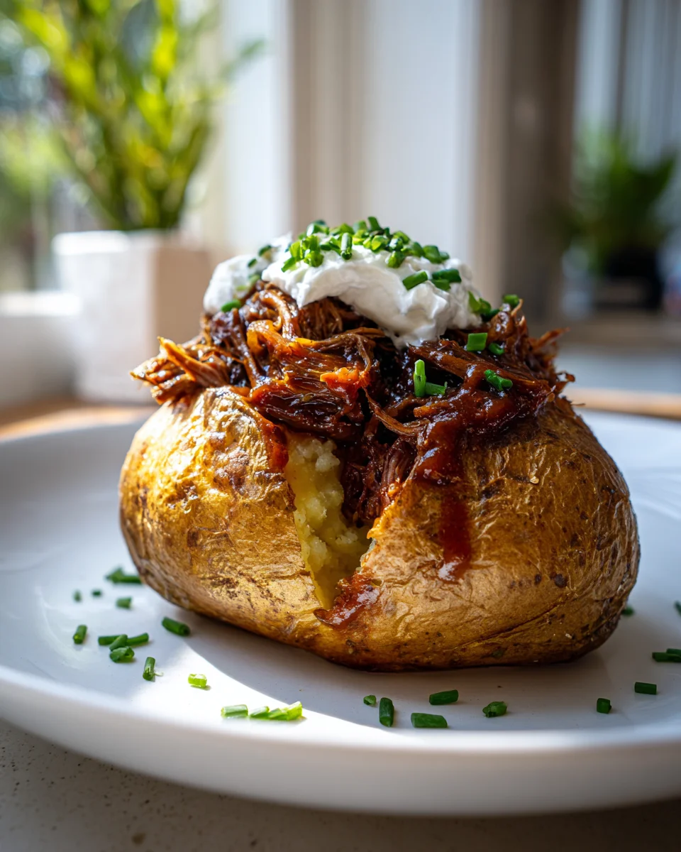 Best Beef Brisket Stuffed Baked Potatoes Recipe Ever!