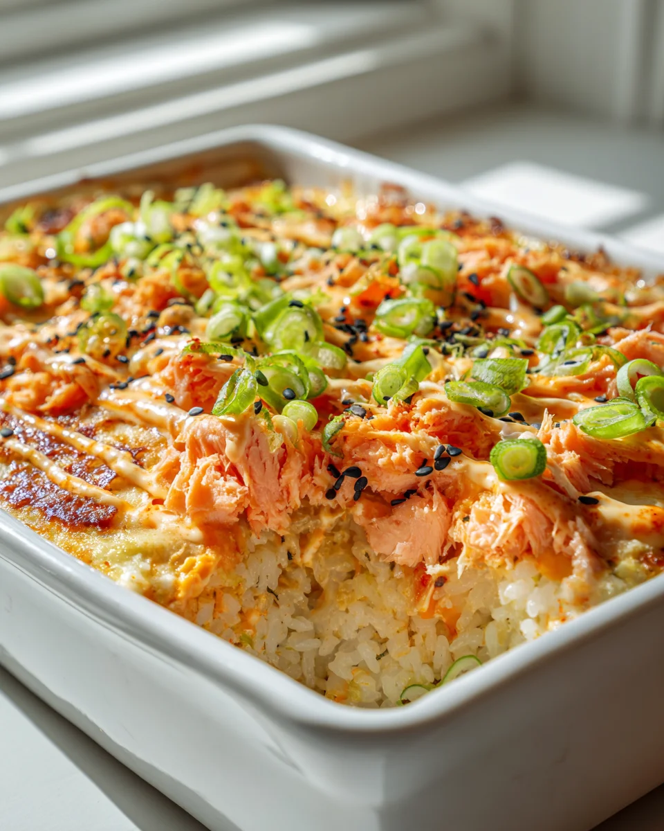 Spicy Salmon Sushi Bake: Your New Go-To Dinner Recipe