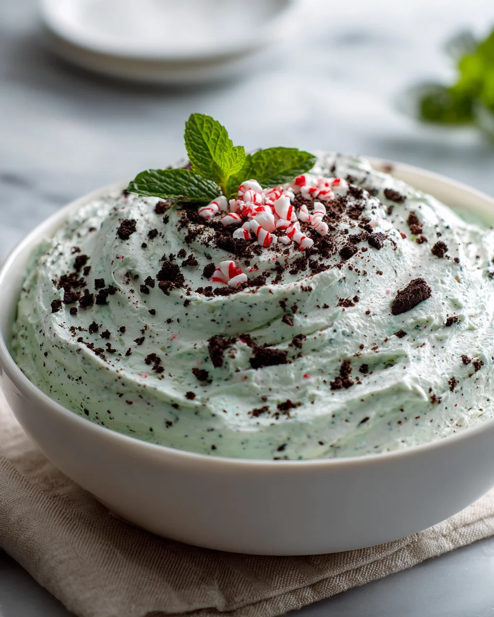 Delicious Peppermint Oreo Fluff Dip - Your New Favorite!