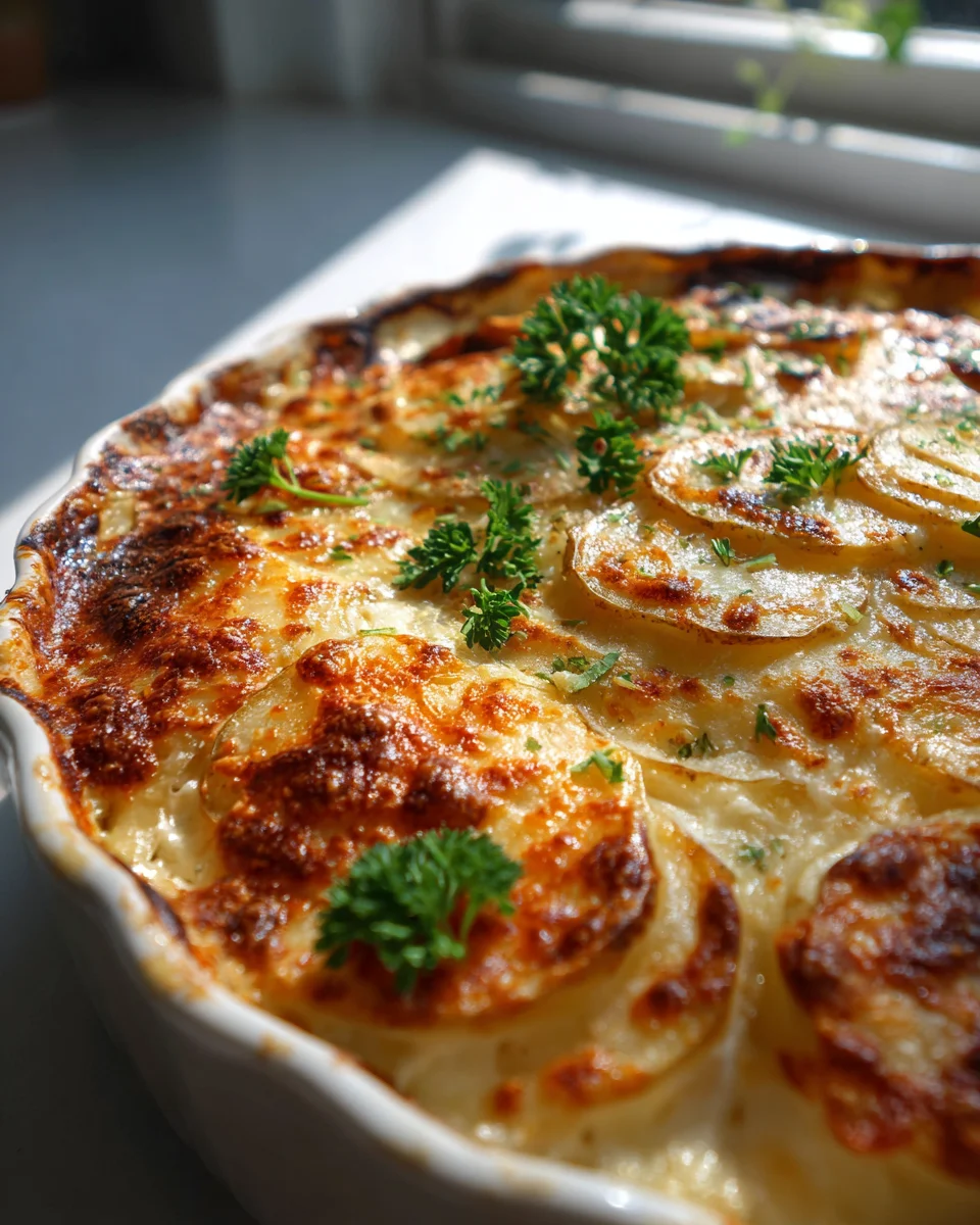 Ultimate Cheesy Garlic Potatoes Gratin: Rich & Creamy