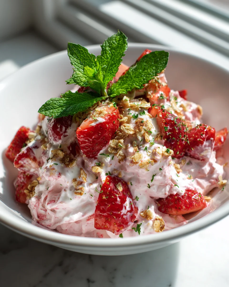 Strawberry Fluff Crunch Salad: The Ultimate Sweet Dessert