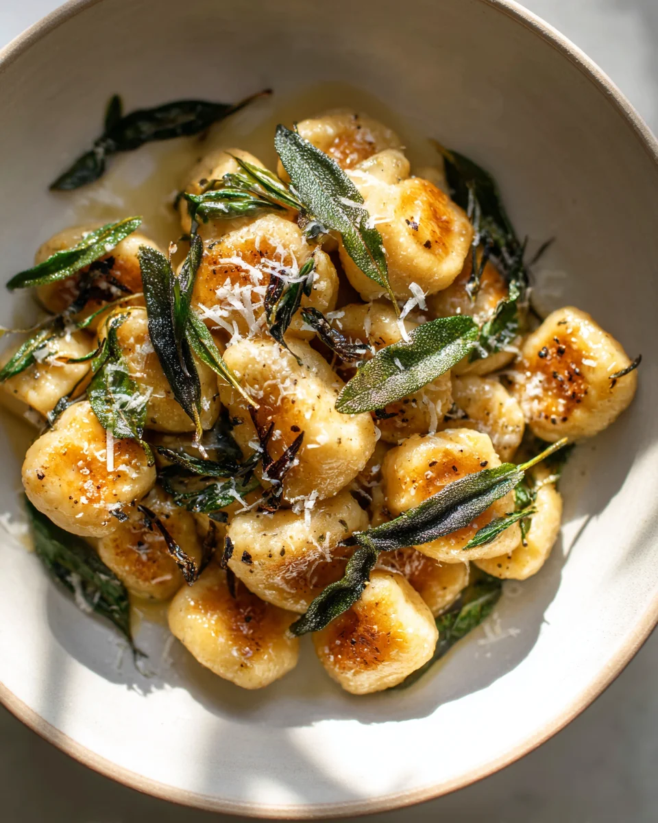 Brown Butter Sage Gnocchi Recipe: Simple & Cozy Dinner
