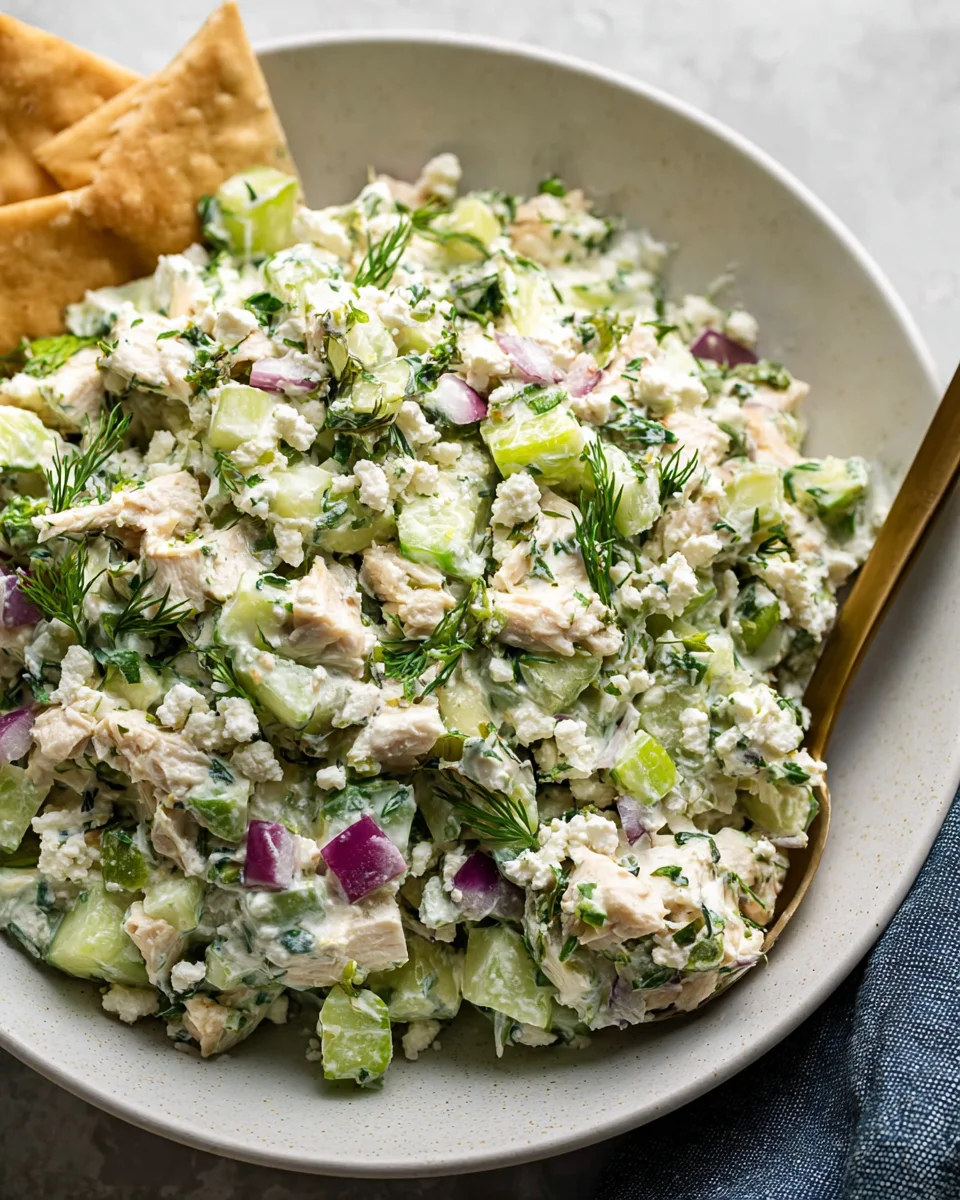 Tzatziki Chicken Salad: Fresh, Healthy & Delicious!