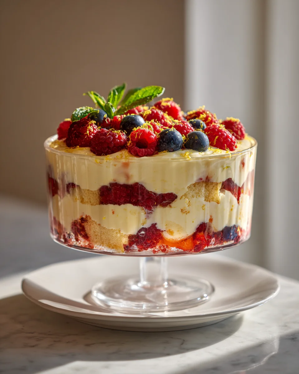 Delicious Limoncello Berry Trifle Recipe for Summer Treats