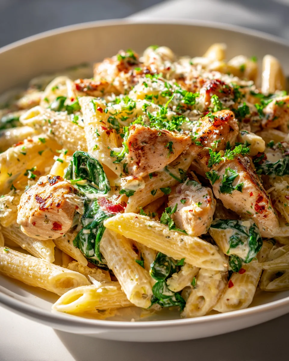 Healthy Garlic Parmesan Chicken Pasta: Flavorful & Fast