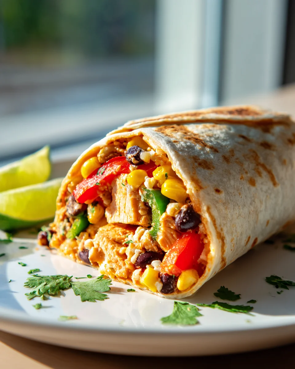 Southwest Chicken Wraps: Quick & Flavorful Meal Idea!