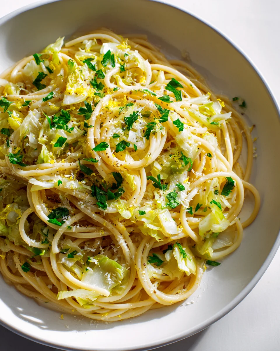 Lemon Garlic Cabbage Pasta: Your New Favorite Weeknight!