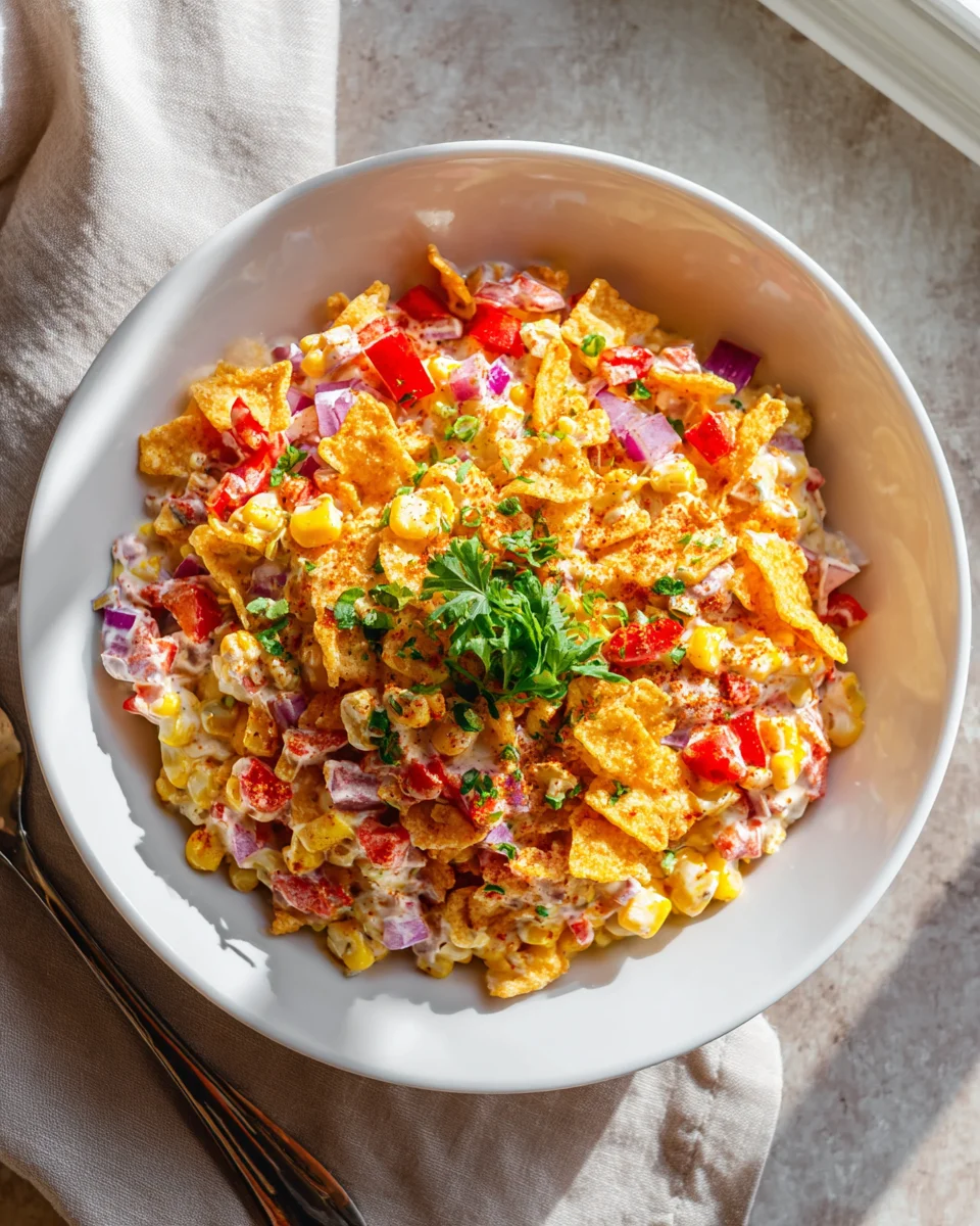 Ultimate Fritos Chili Cheese Salad with Zesty Beef Chili