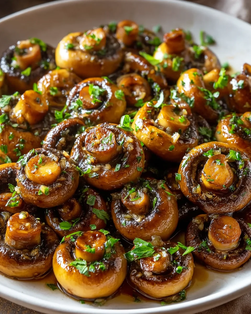 Best Garlic Butter Soy Glazed Mushrooms | Quick & Flavorful