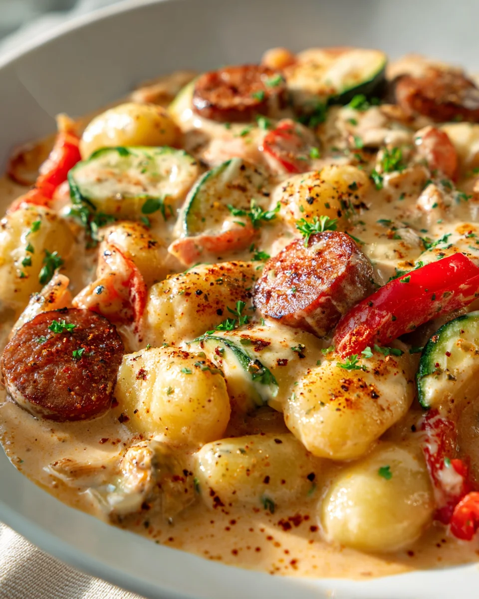 Mouthwatering Beef Kielbasa Gnocchi Skillet: Quick & Easy