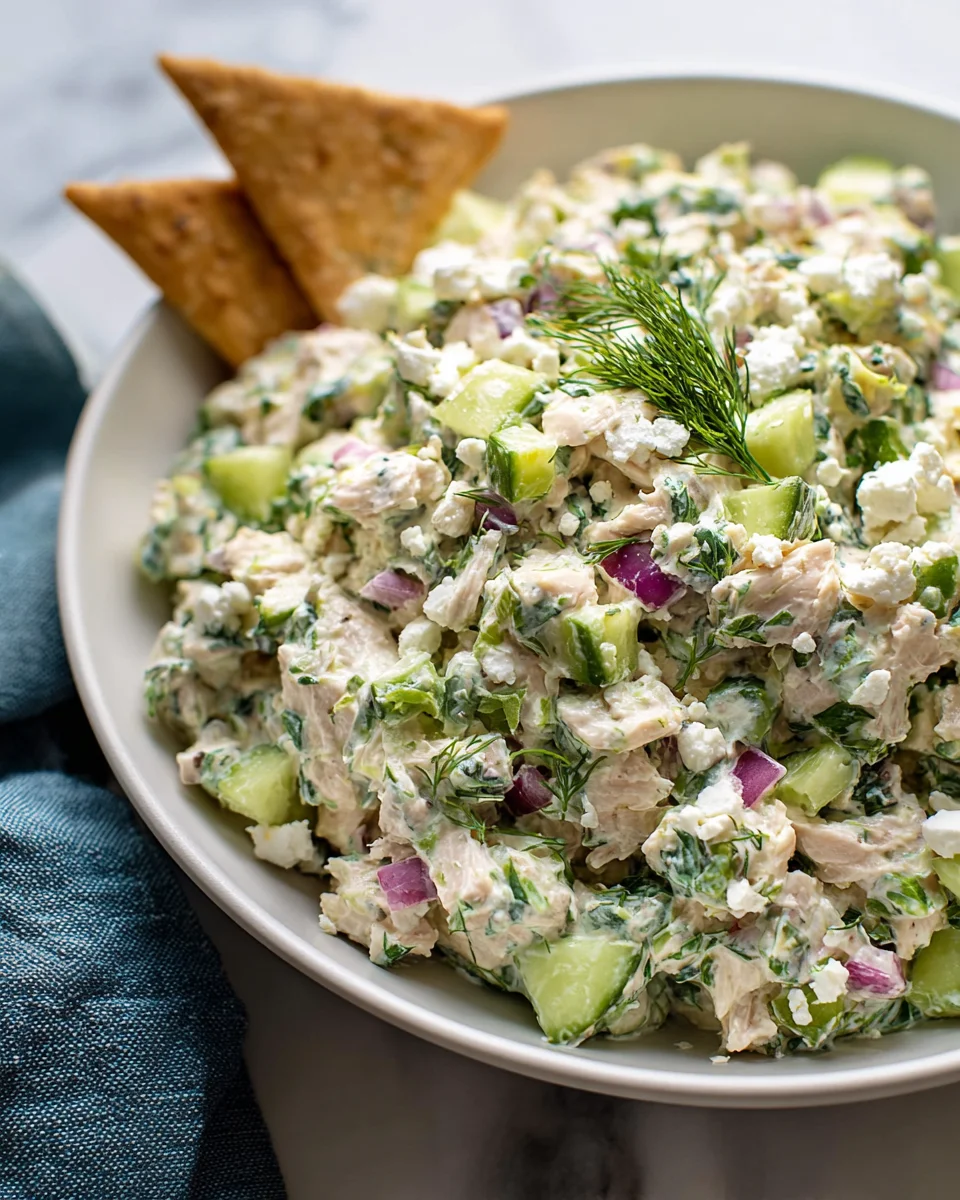 Tzatziki Chicken Salad: Fresh, Healthy & Delicious!