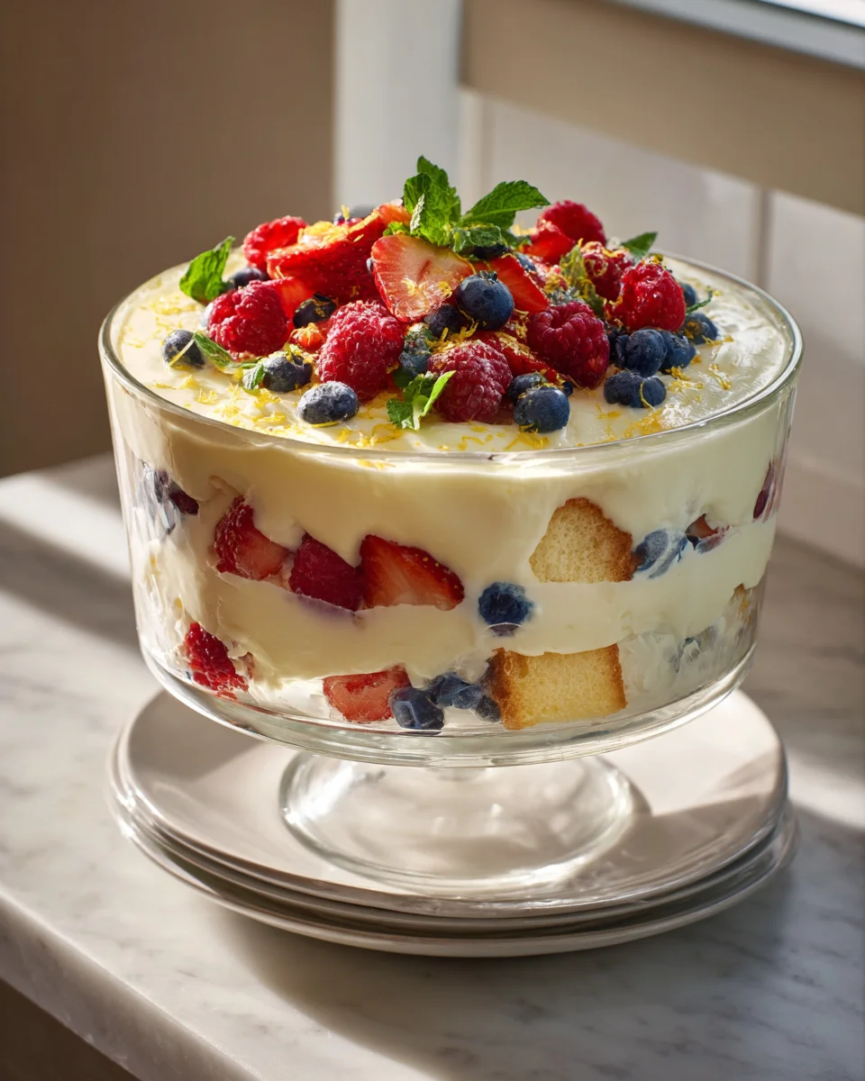 Delicious Limoncello Berry Trifle Recipe for Summer Treats
