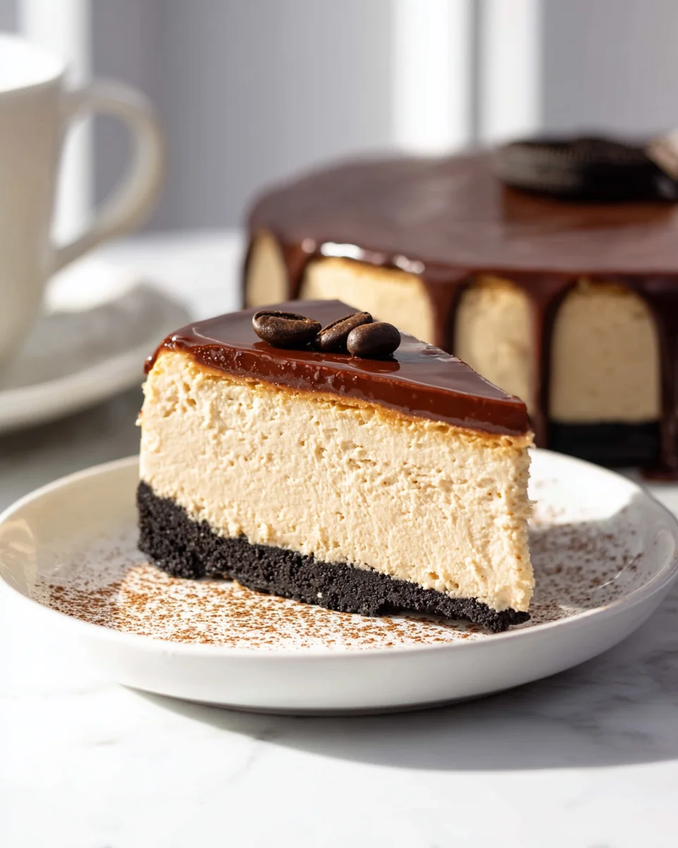 Indulge in Kahlua Extract Cheesecake with Oreo Crust Delight