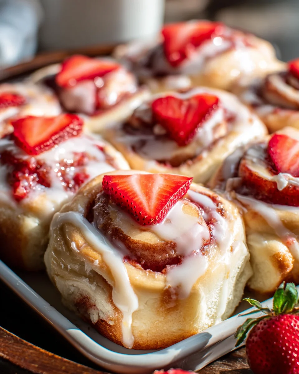 Irresistible Strawberry Cheesecake Cinnabon Rolls Recipe