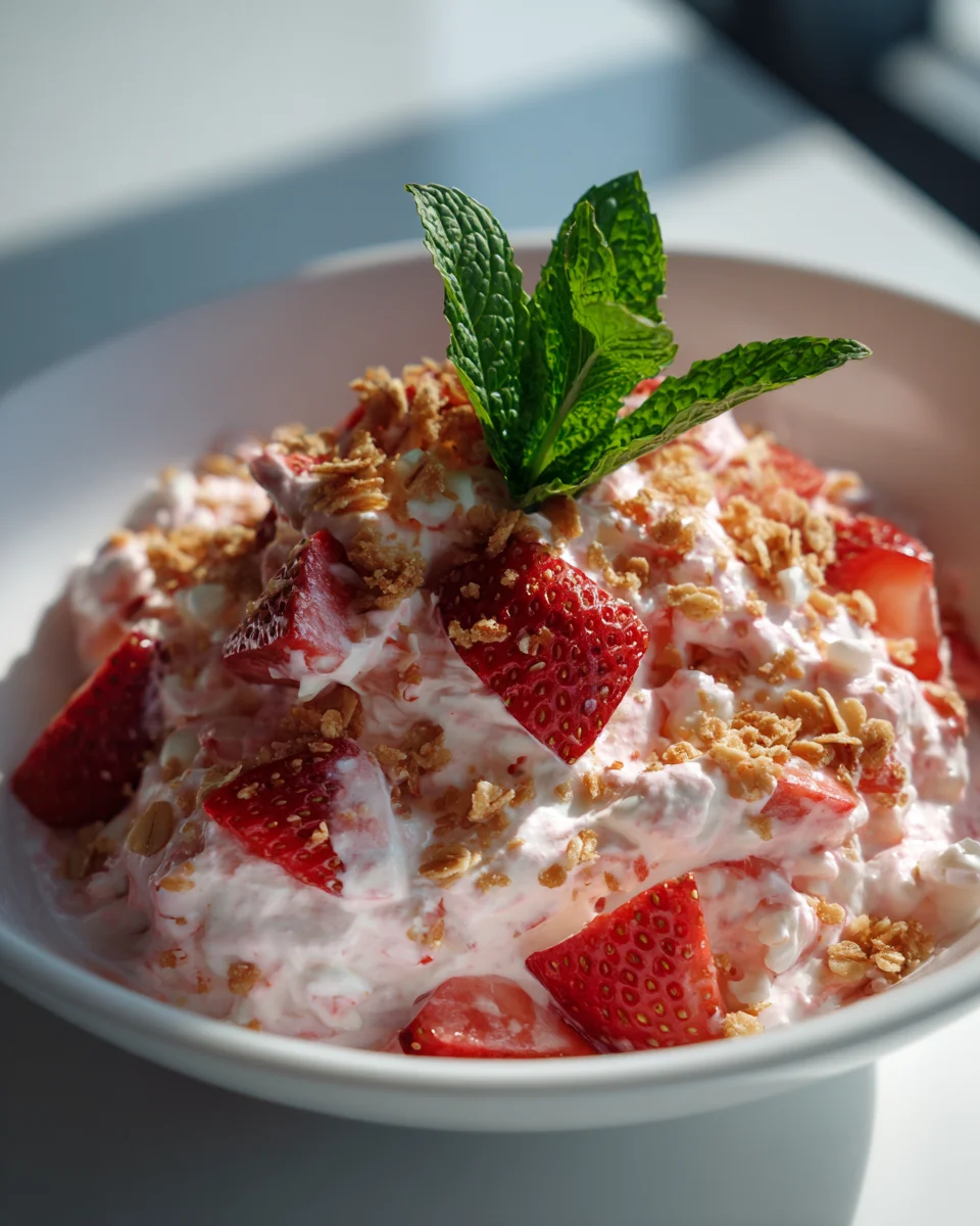 Strawberry Fluff Crunch Salad: The Ultimate Sweet Dessert
