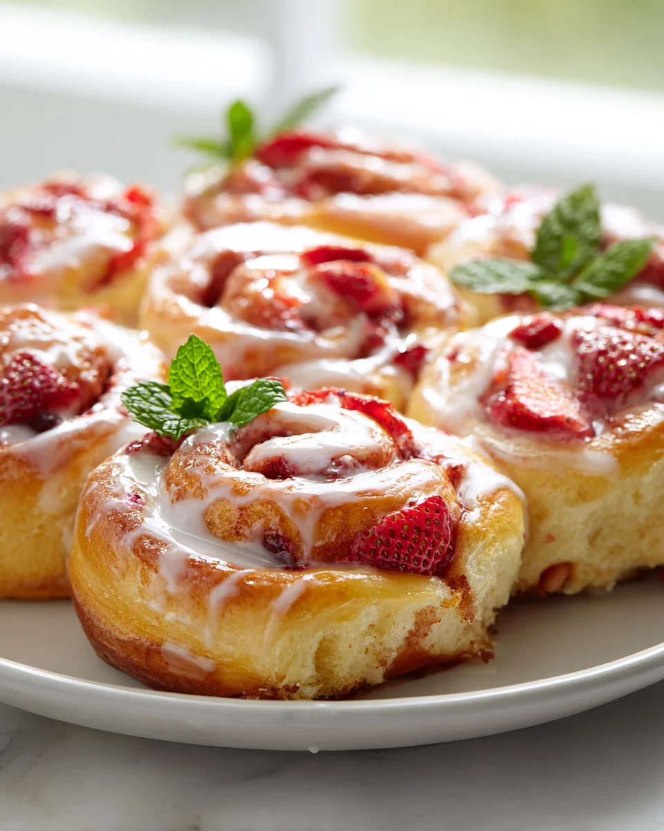 Mouthwatering Strawberry Cheesecake Cinnabon Rolls