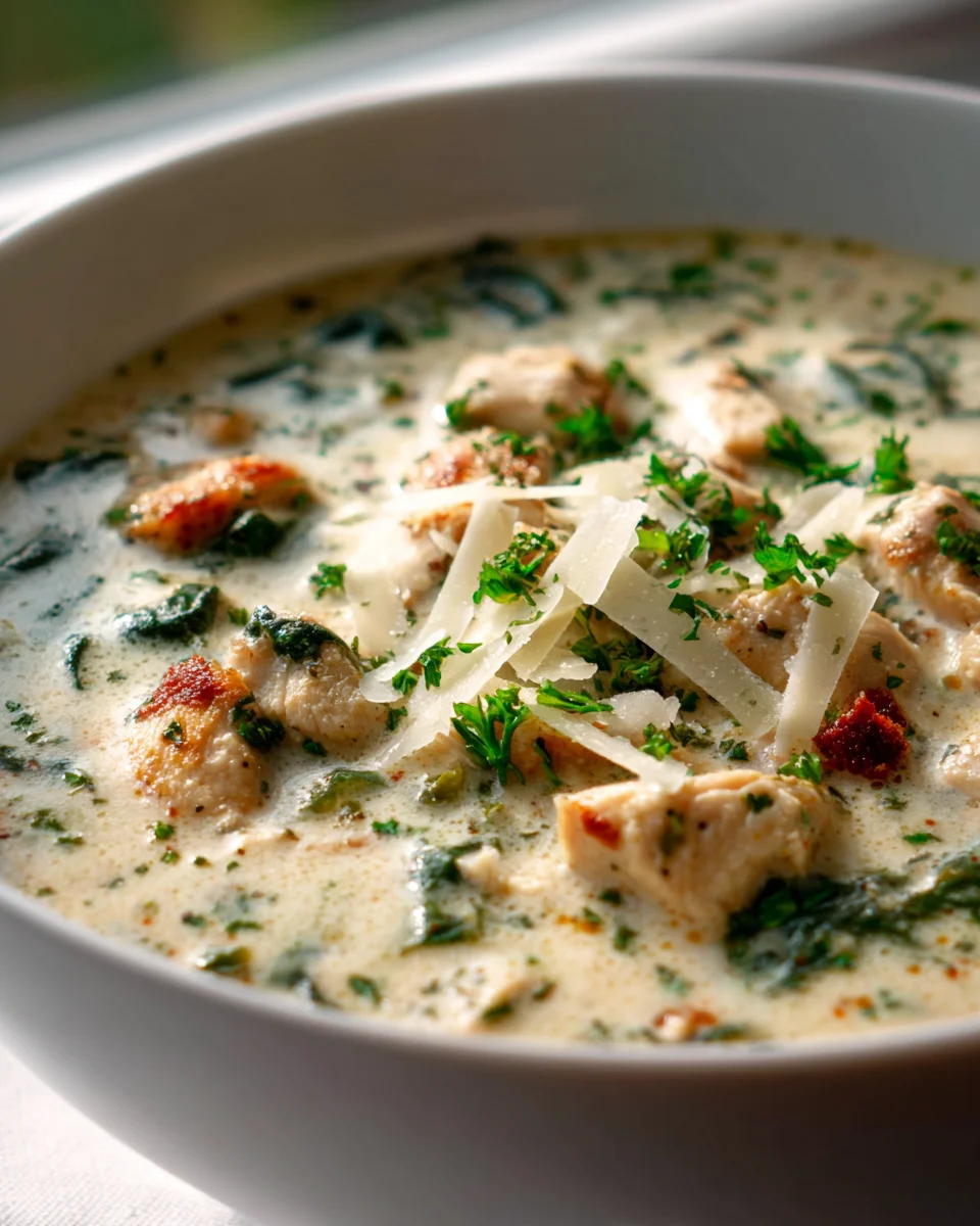Best Garlic Parmesan Chicken Soup – Quick & Delicious!