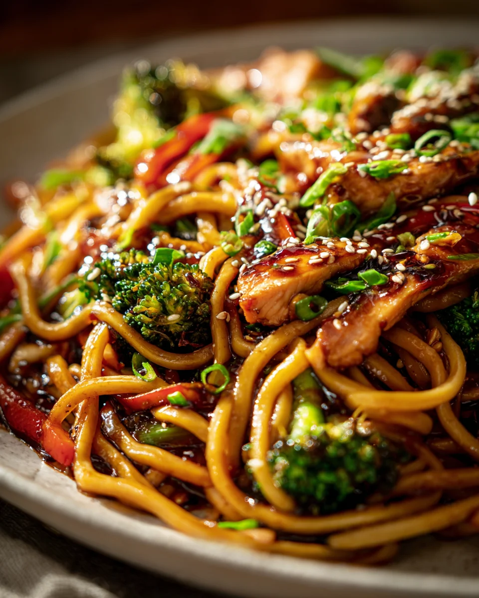 Sticky Garlic Chicken Noodles: Incredible Ultimate Recipe