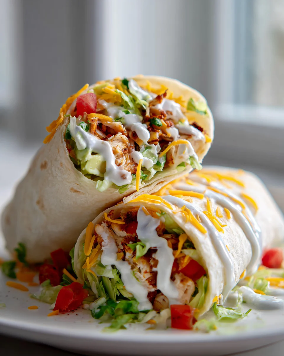 Quick & Easy Chicken Avocado Ranch Burritos Recipe