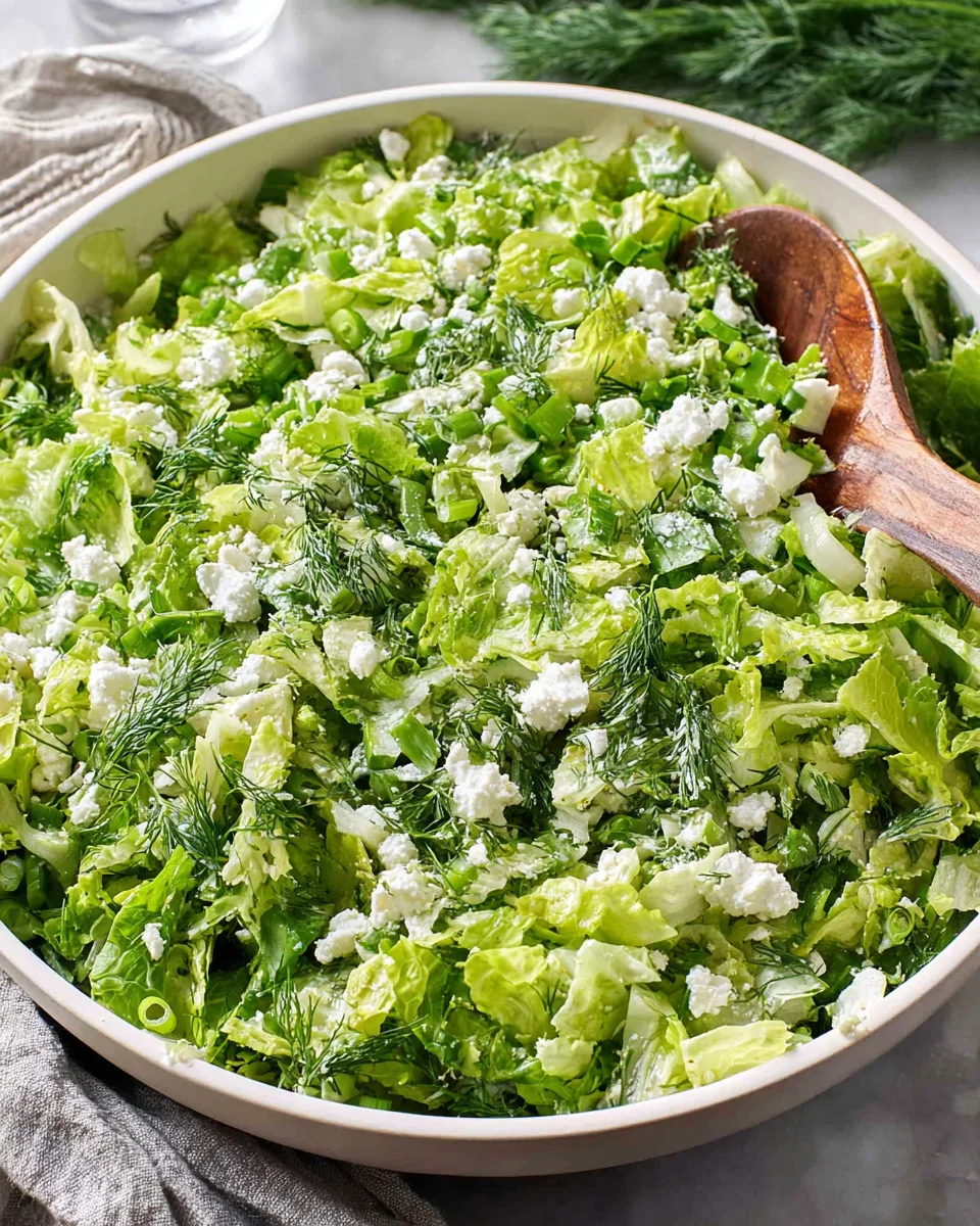 Maroulosalata: Easy, Fresh Greek Lettuce Salad Recipe