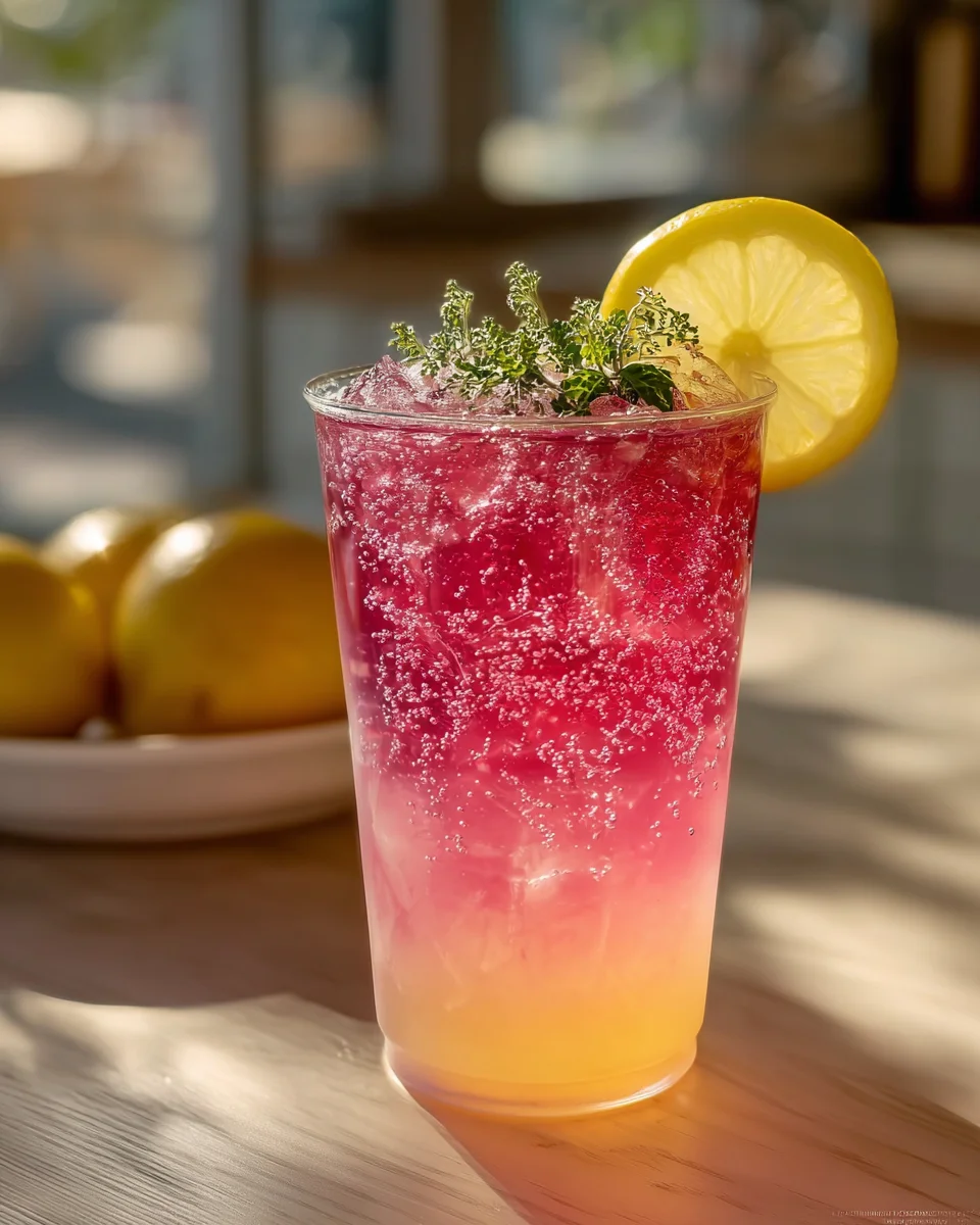 Refreshing Honey Lemon Pink Soda Recipe for Summer Sips
