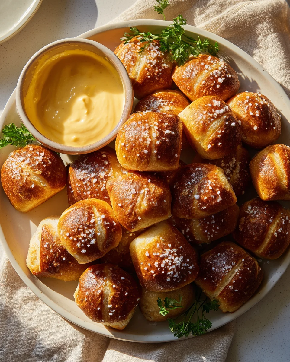 Soft Pretzel Bites with Cheese Dip: A Delicious Snack Recipe