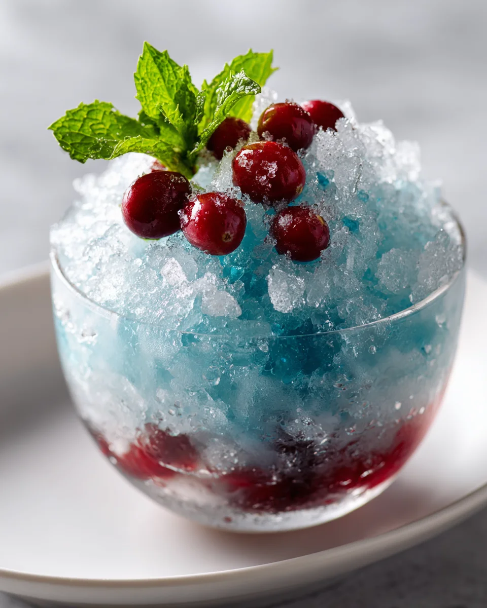 Sparkling Frozen Snowball Winter Punch: Festive & Non-Alcoholic