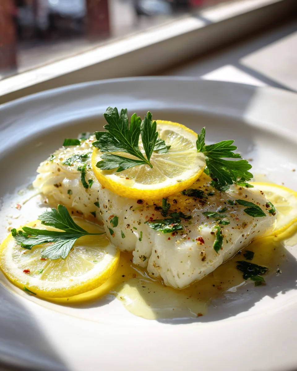Baked Cod with Mediterranean Spices & Zesty Lemon Recipe