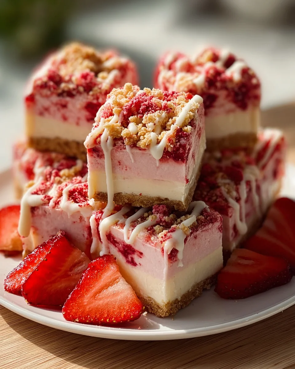 Strawberry Crunch Cheesecake Chunks: A Delightful Dessert Treat