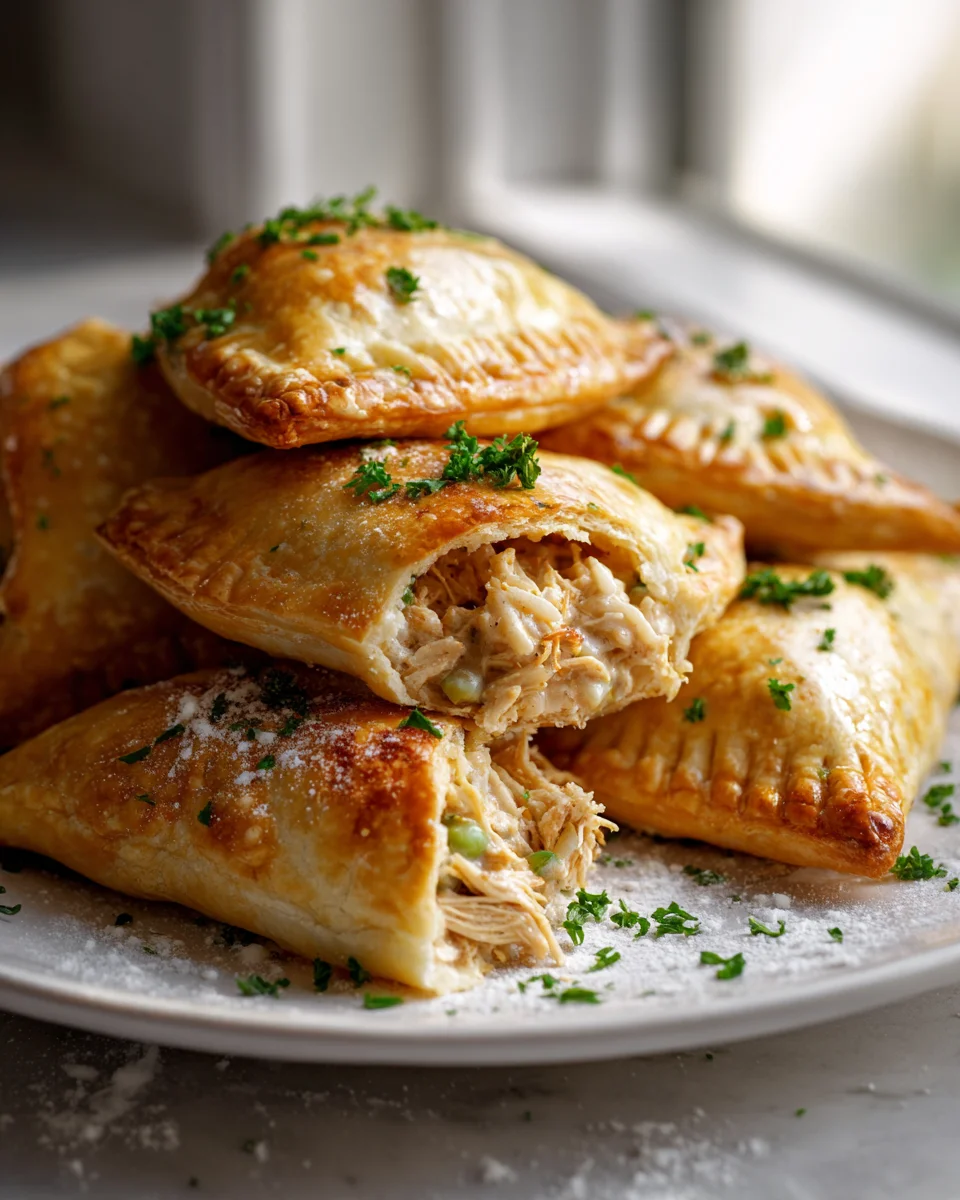 Creamy Chicken and Rice Hand Pies with Flaky Crust Recipe