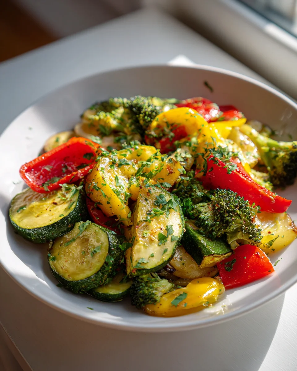 Garlic-Infused Olive Oil Sautéed Veggies