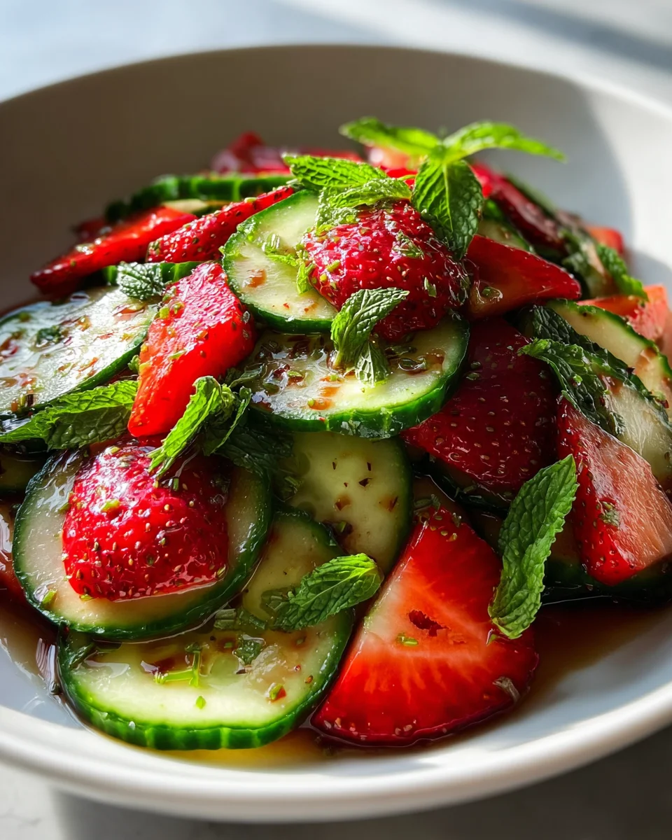 Cucumber Strawberry Salad: Refreshing Summer Delight Recipe