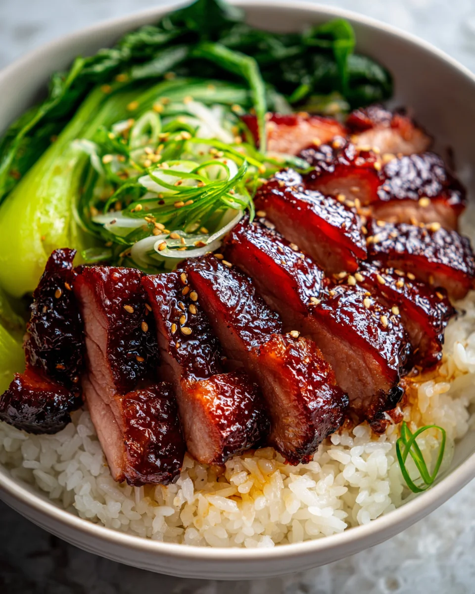 Savory Char Siu Beef Rice Bowl