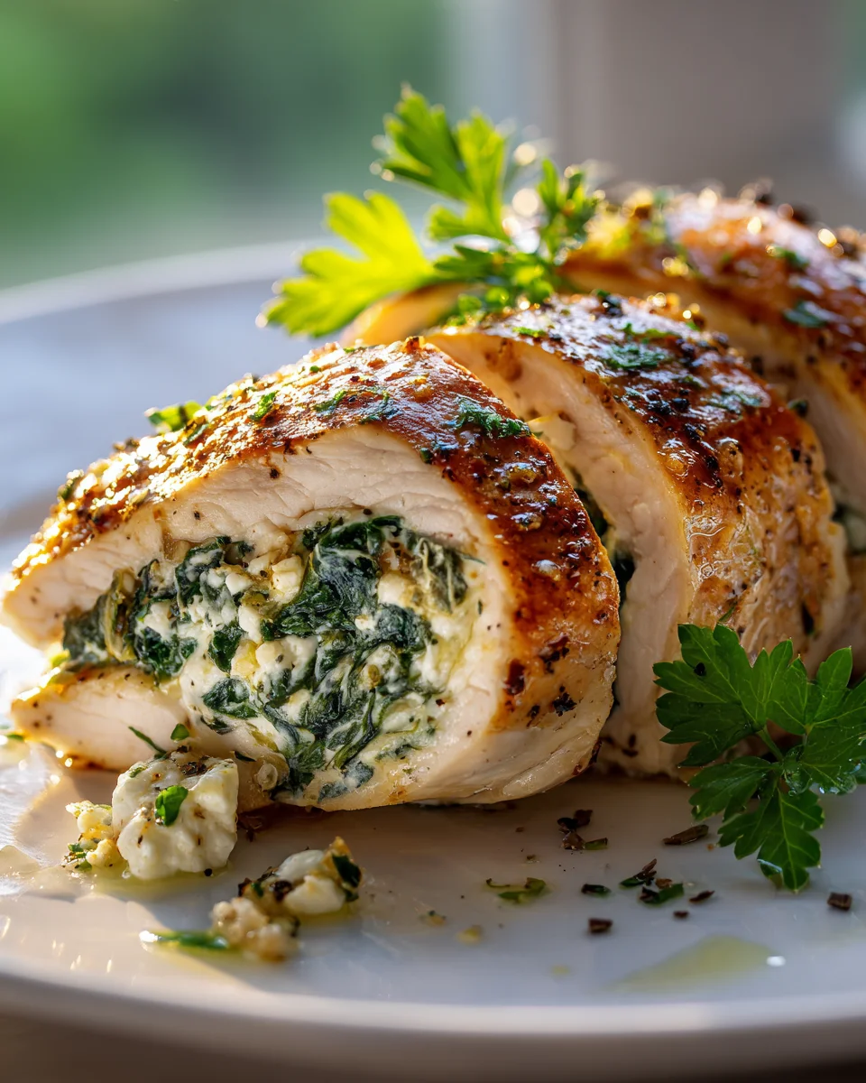 Spinach and Feta Stuffed Chicken Breast - A Flavorful Delight