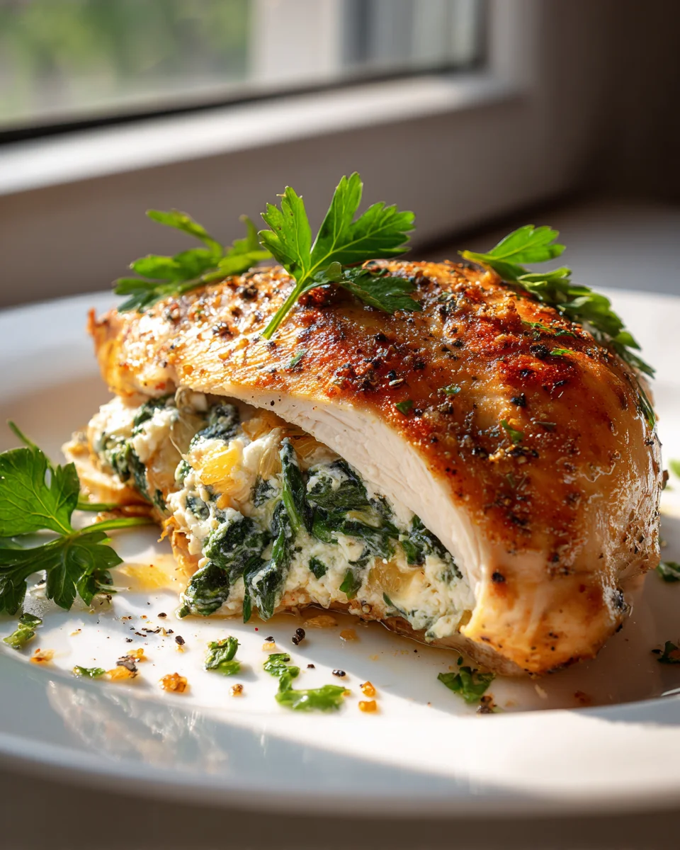 Spinach and Feta Stuffed Chicken Breast - A Flavorful Delight