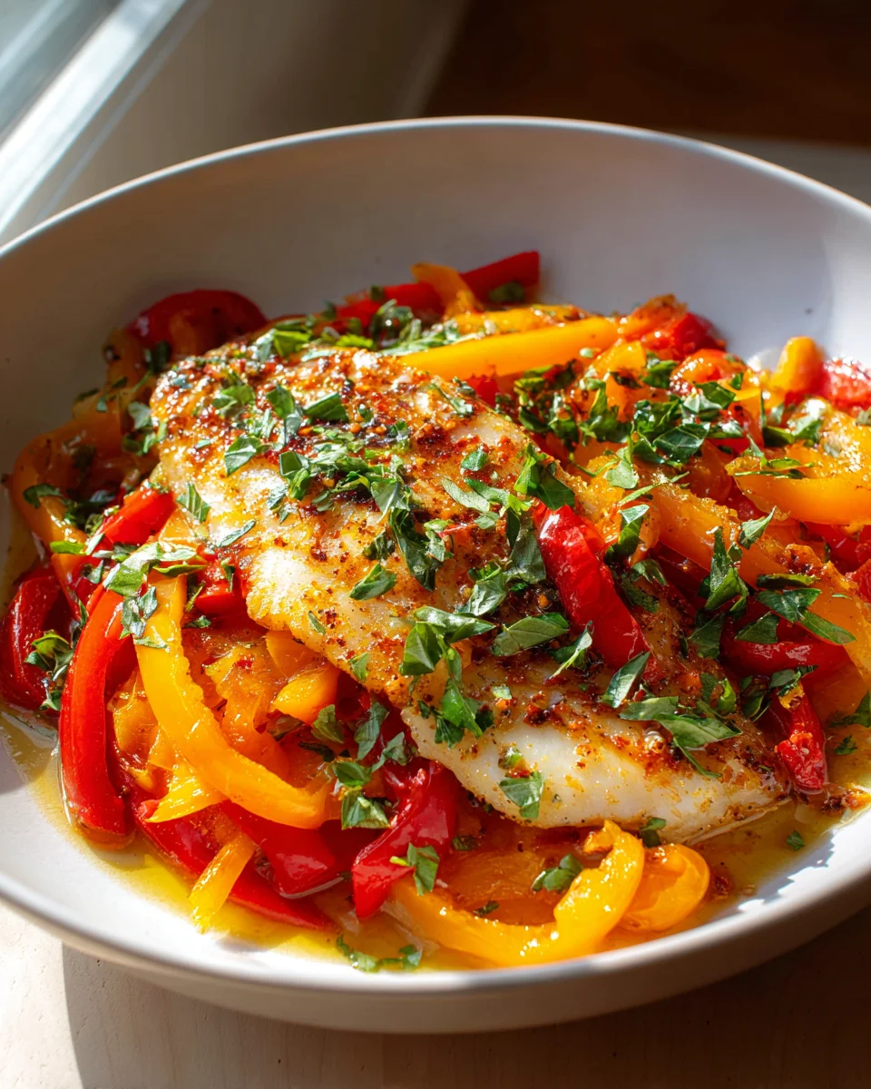 Spicy Roasted Pepper Tilapia Skillet Recipe for Flavor Lovers