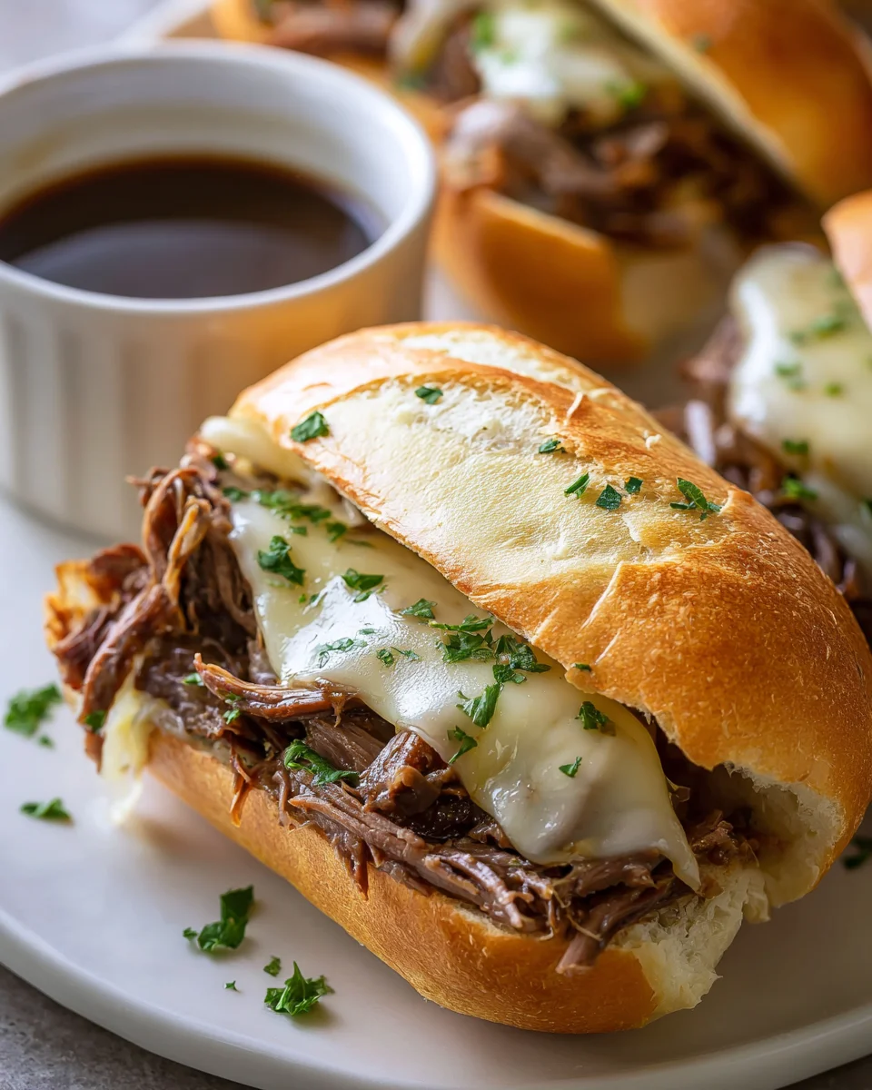 Crockpot French Dip Sandwiches: Savory Beef Comfort Food Recipe