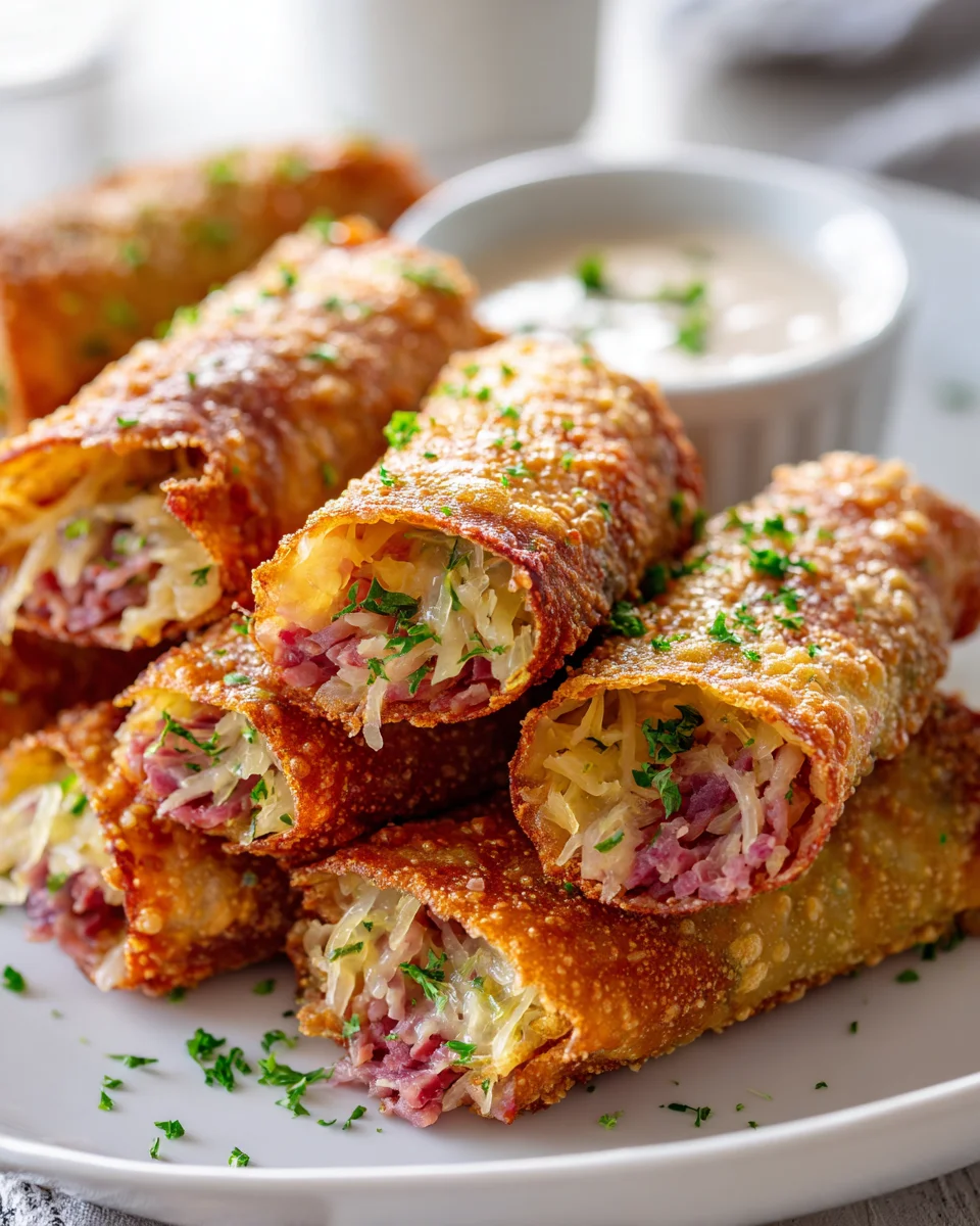 Low Carb Reuben Egg Roll Ups: Delicious & Easy Recipe!