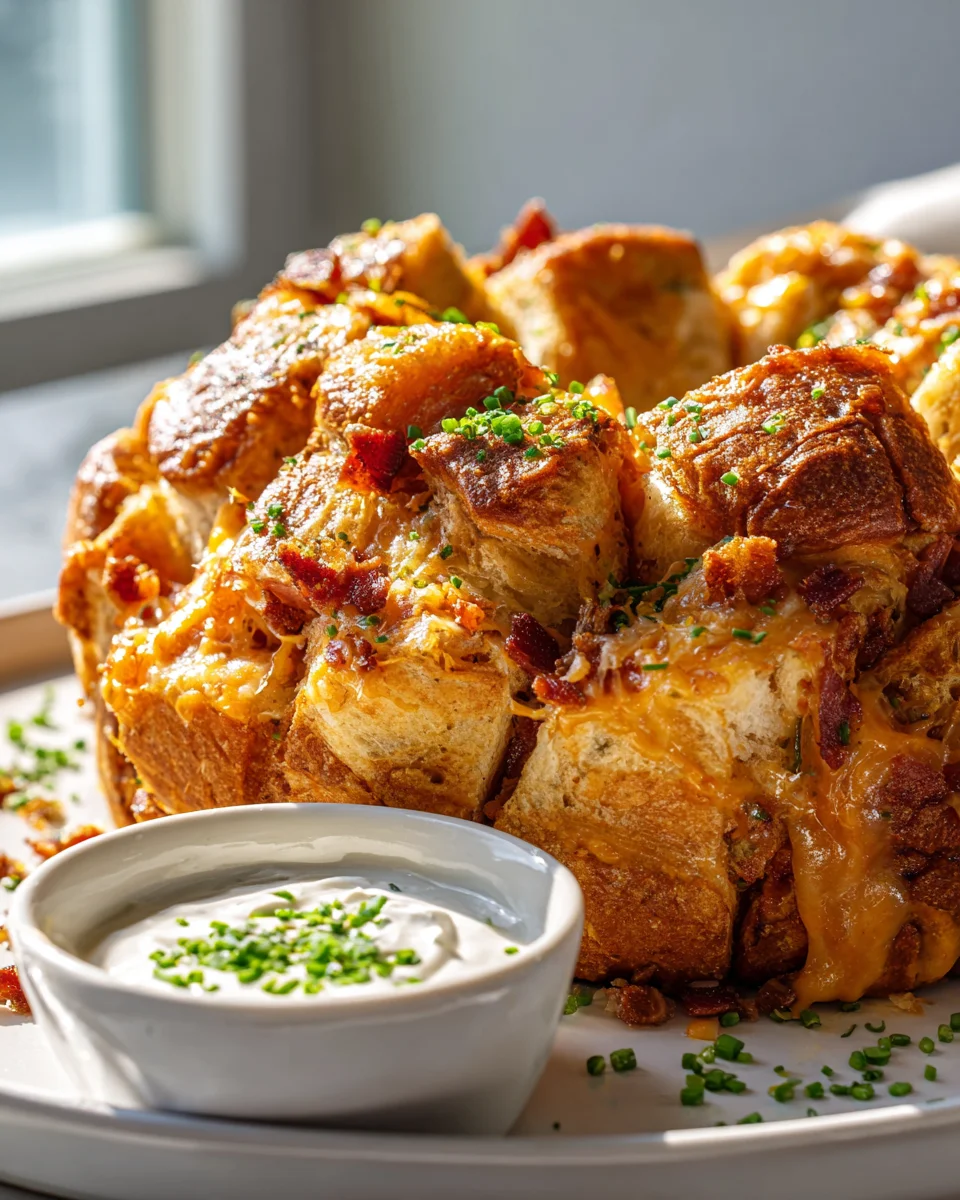 Cheesy Beef Bacon Ranch Monkey Bread