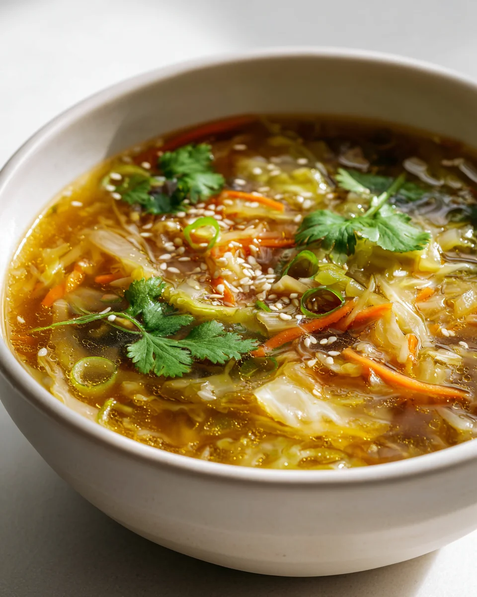 Savory Asian Beef Egg Roll Soup